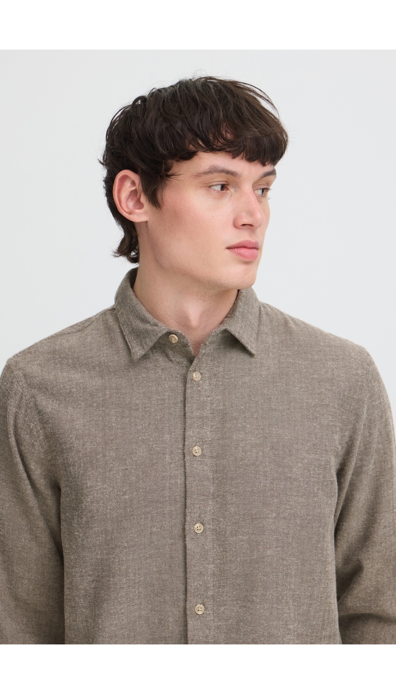 Chemise Chevron Marron BHCOBRA BLEND - 4 | TOPS